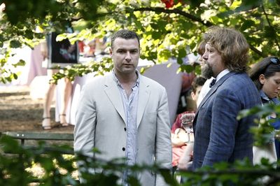 Liev Schreiber and Oskar Eustis Photo