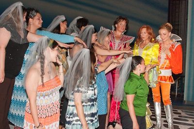 The ladies with Gina Ferrall, Carolee Carmello, and Judy McLane Photo