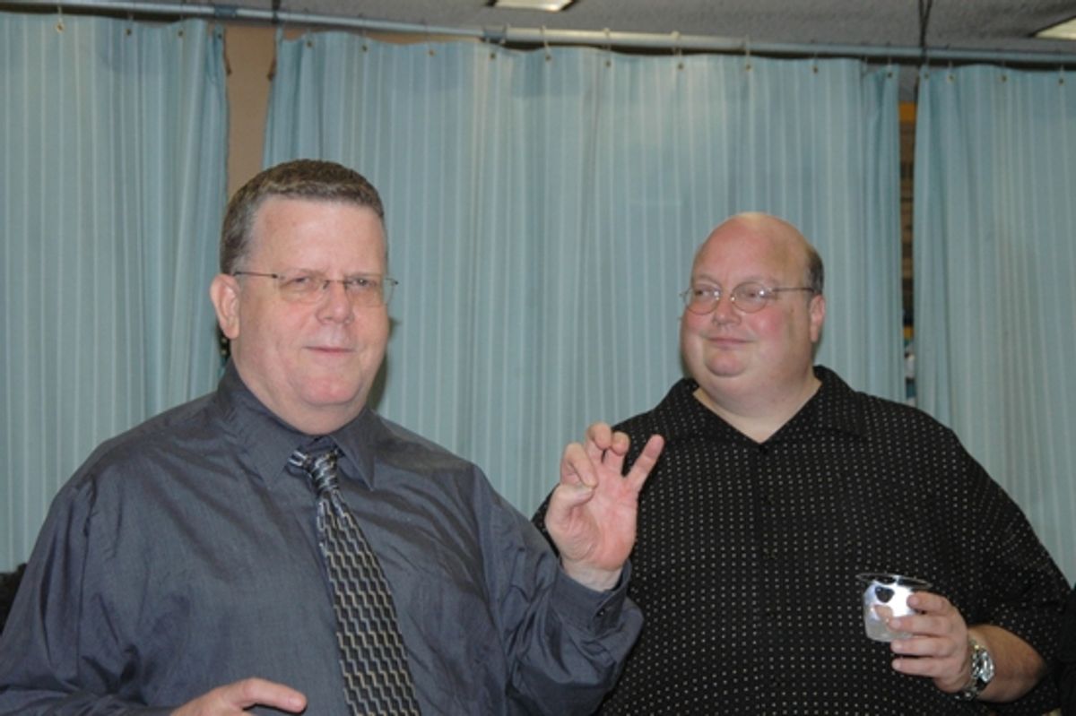 James Morgan (Producing Artistic Director) and  Ric Stonebeck at 