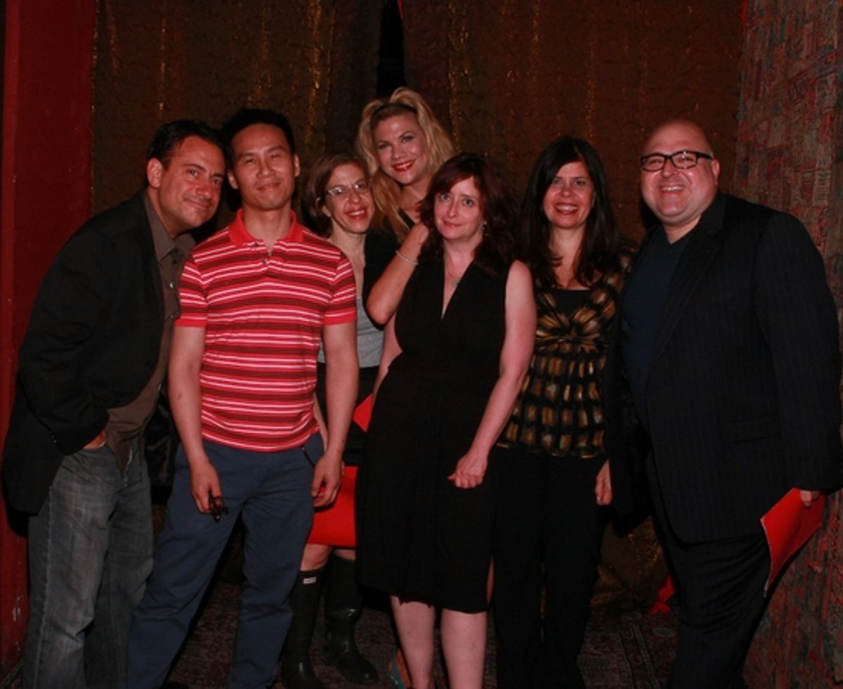 Eugene Pack, B.D. Wong, Jackie Hoffman, Kristen Johnston, Rachel Dratch, Dayle Reyfel and Frank DeCaro at 