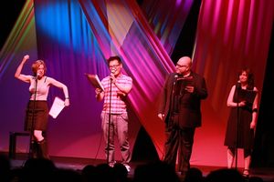 Jackie Hoffman, B.D. Wong, Frank DeCaro and Rachel Dratch @ BroadwayWorld Jackie Hoffman, B.D. Wong, Frank DeCaro and Rachel Dratch Photo