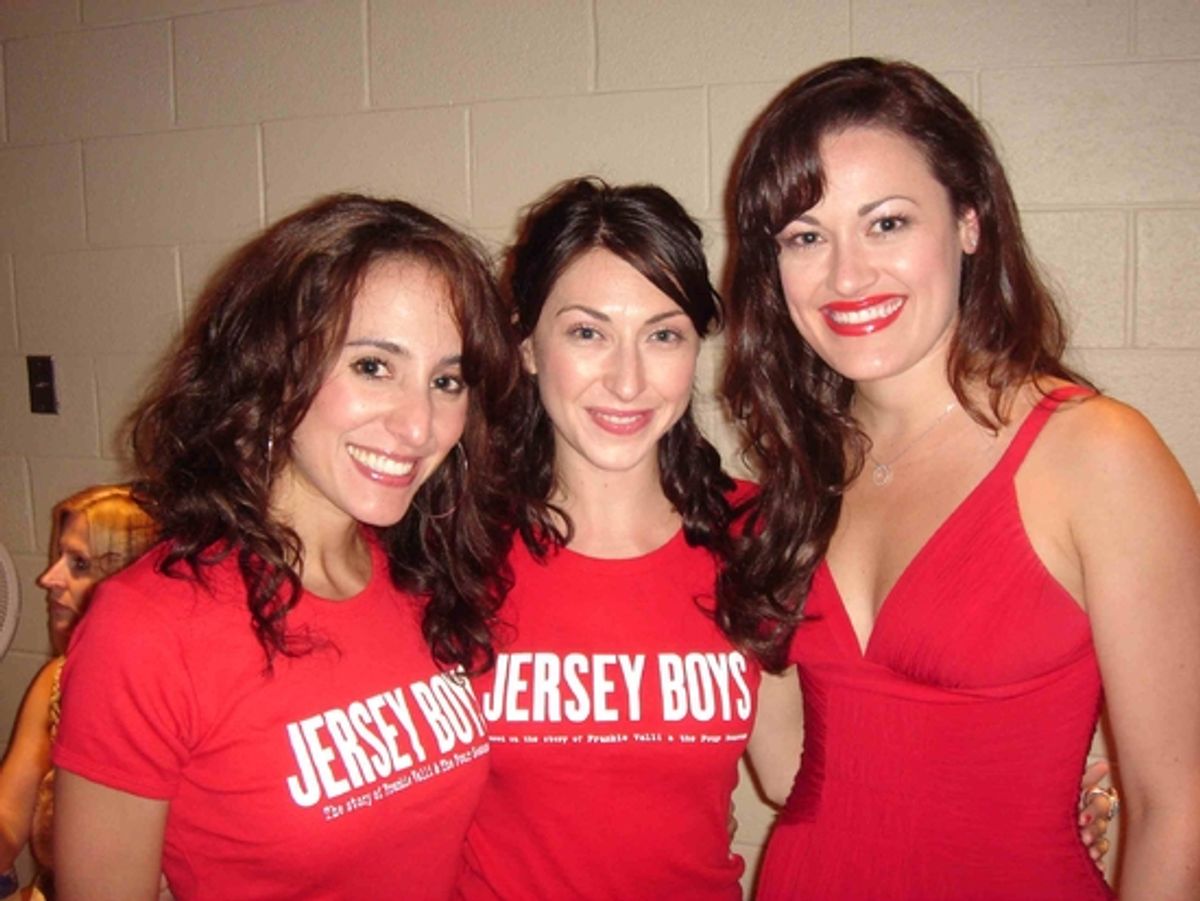 Merissa Haddad (Jersey Boys), Tara Macri (Jersey Boys) and Ashley Brown (Mary Poppins) at 