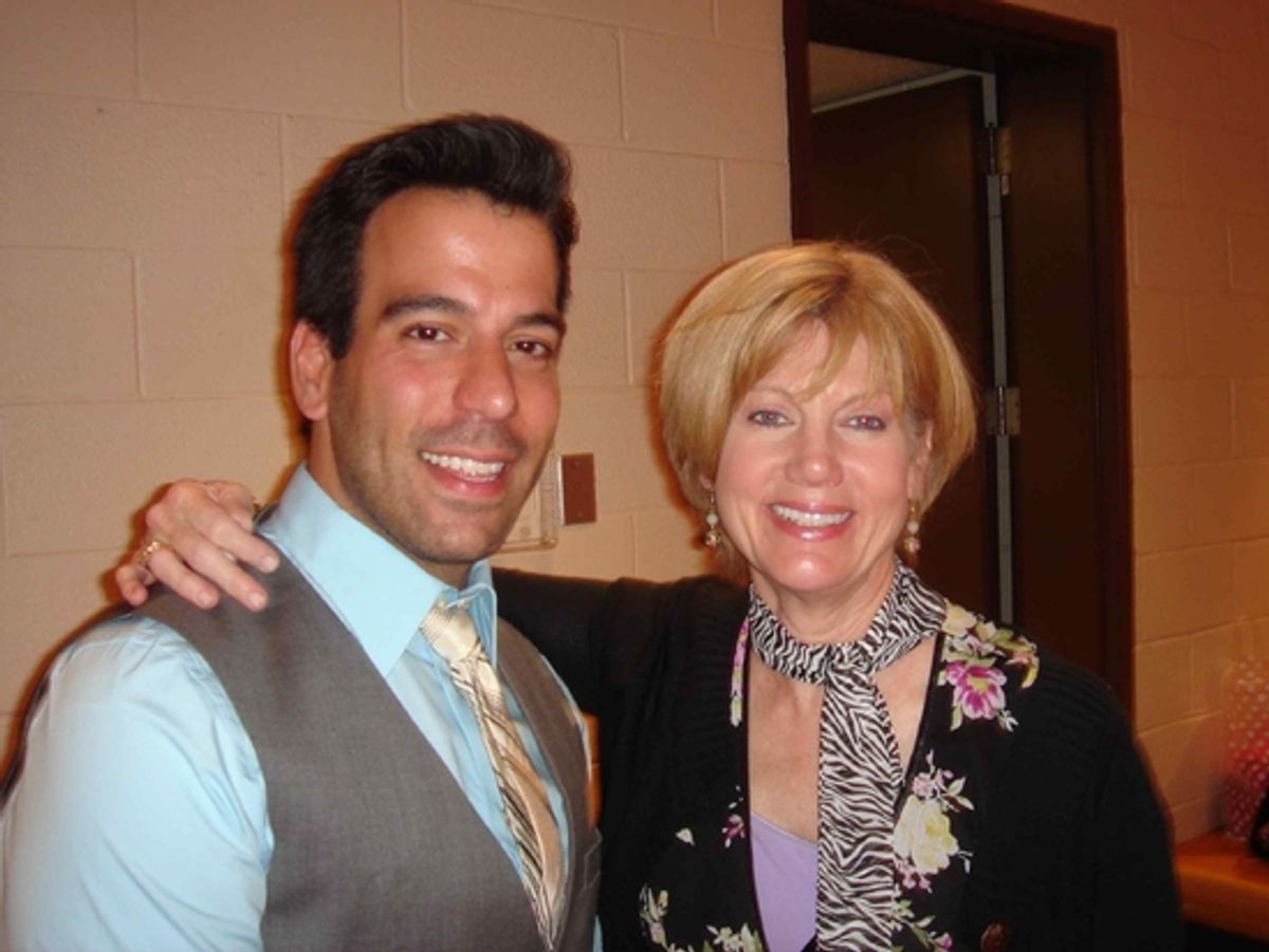 Taste of Chicago / Broadway in Chicago concert co-hosts Craig Laurie (Jersey Boys) and Janet Davies (ABC-7 TV Chicago) at 