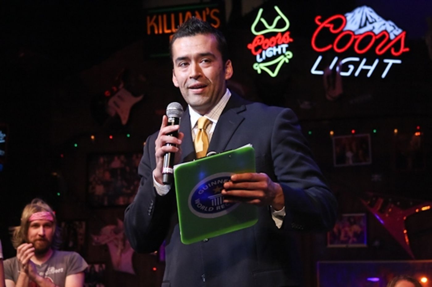 Photo Coverage: ROCK OF AGES Breaks Guinness World Record for Largest Air Guitar Ensemble!  Image