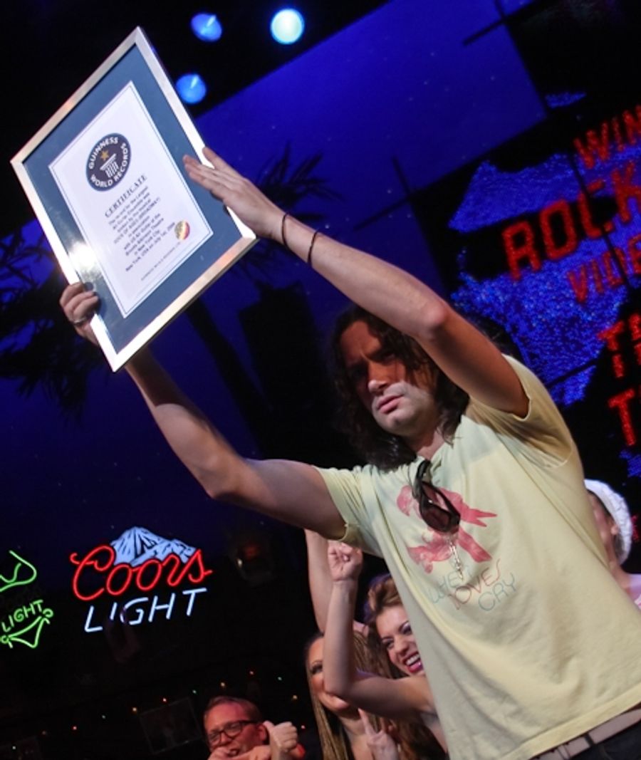 Photo Coverage: ROCK OF AGES Breaks Guinness World Record for Largest Air Guitar Ensemble! Image