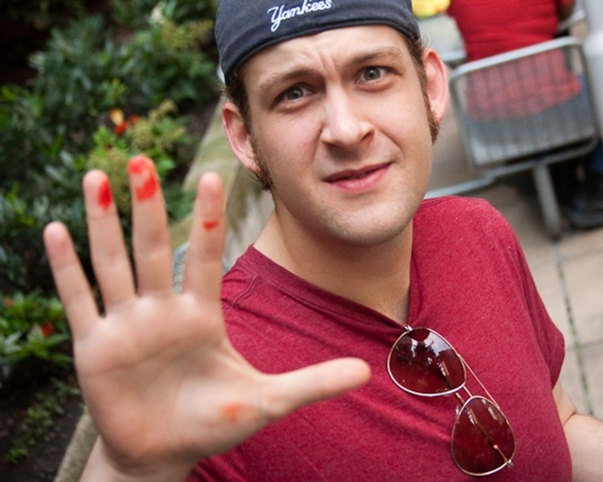 Andrew Kober, caught red handed at 