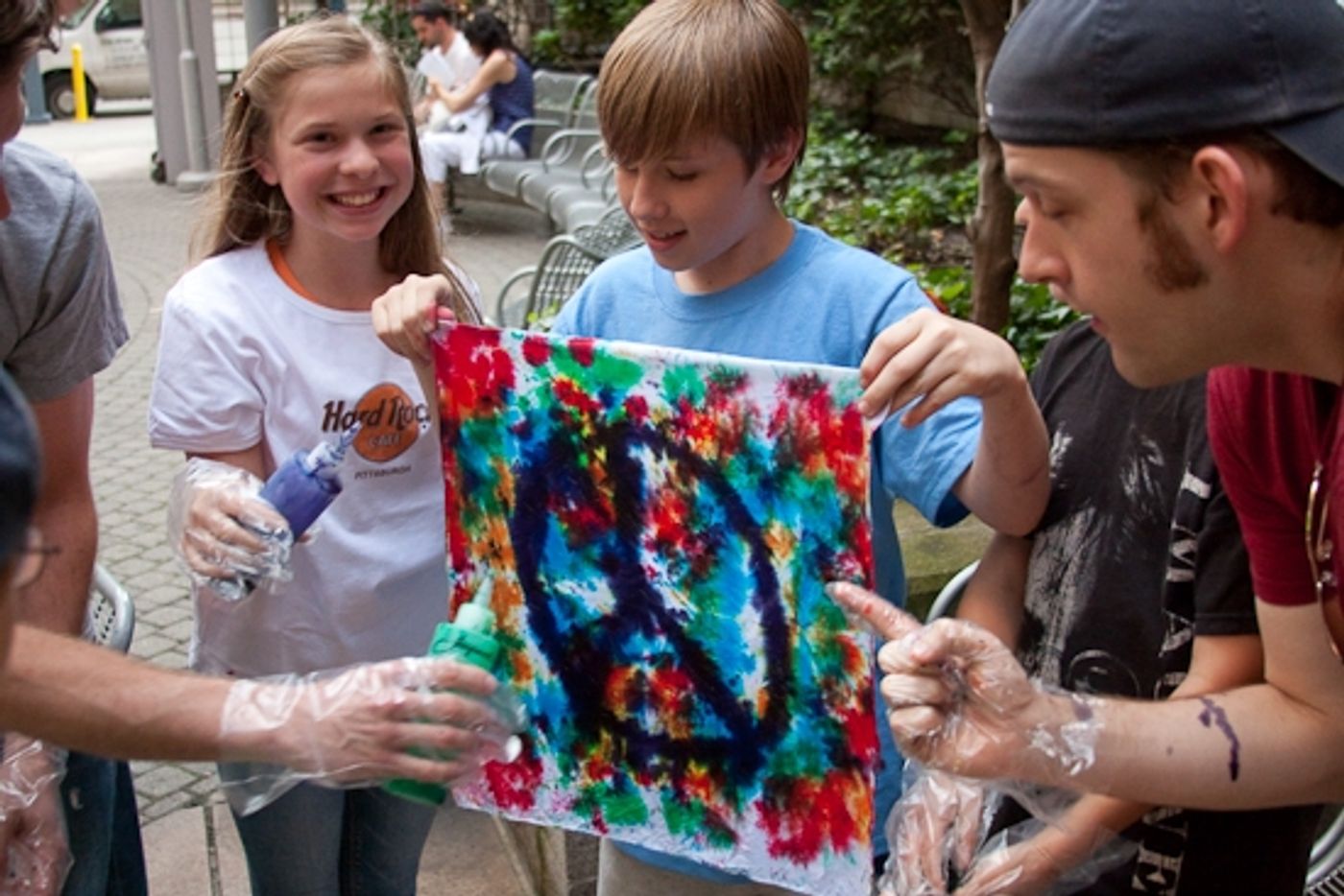 Photo Coverage: HAIR Cast Joins 'Broadway Kids Care' To Tie-Dye For Charity Photo Coverage: HAIR Cast Joins 'Broadway Kids Care' To Tie-Dye For Charity Image