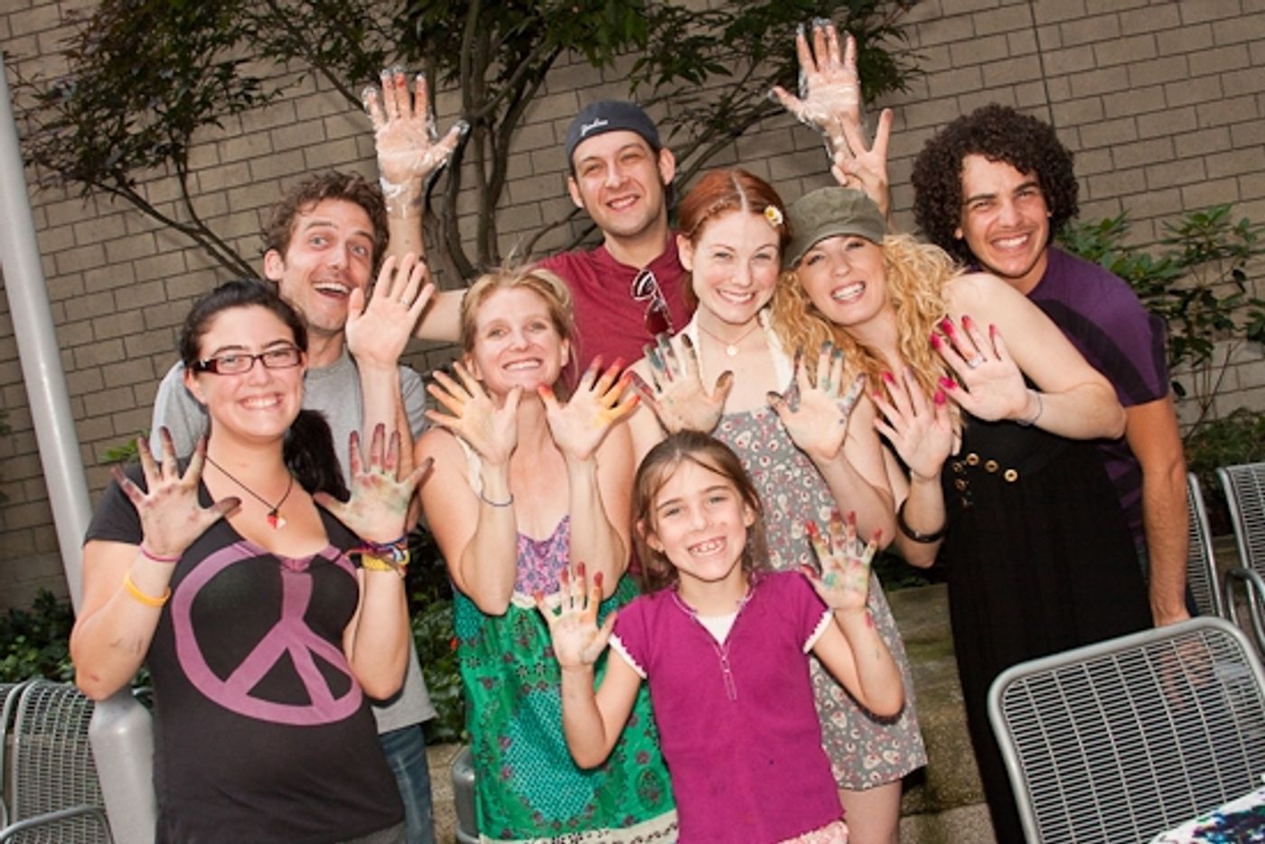 Photo Coverage: HAIR Cast Joins 'Broadway Kids Care' To Tie-Dye For Charity Photo Coverage: HAIR Cast Joins 'Broadway Kids Care' To Tie-Dye For Charity Image
