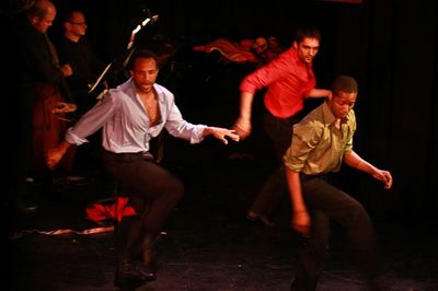 James Harkness, Jermaine Rembert and dancer Photo