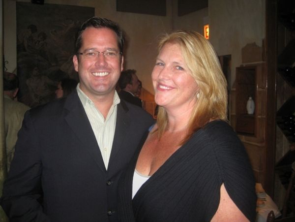 David New (Associate Artistic Director, Steppenwolf Theatre) and Bridget Carpenter Photo