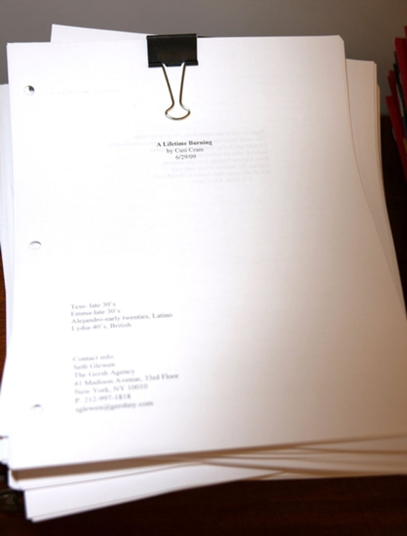 Photo Coverage: 'A LIFETIME BURNING' Press Day Photo Coverage: 'A LIFETIME BURNING' Press Day Image