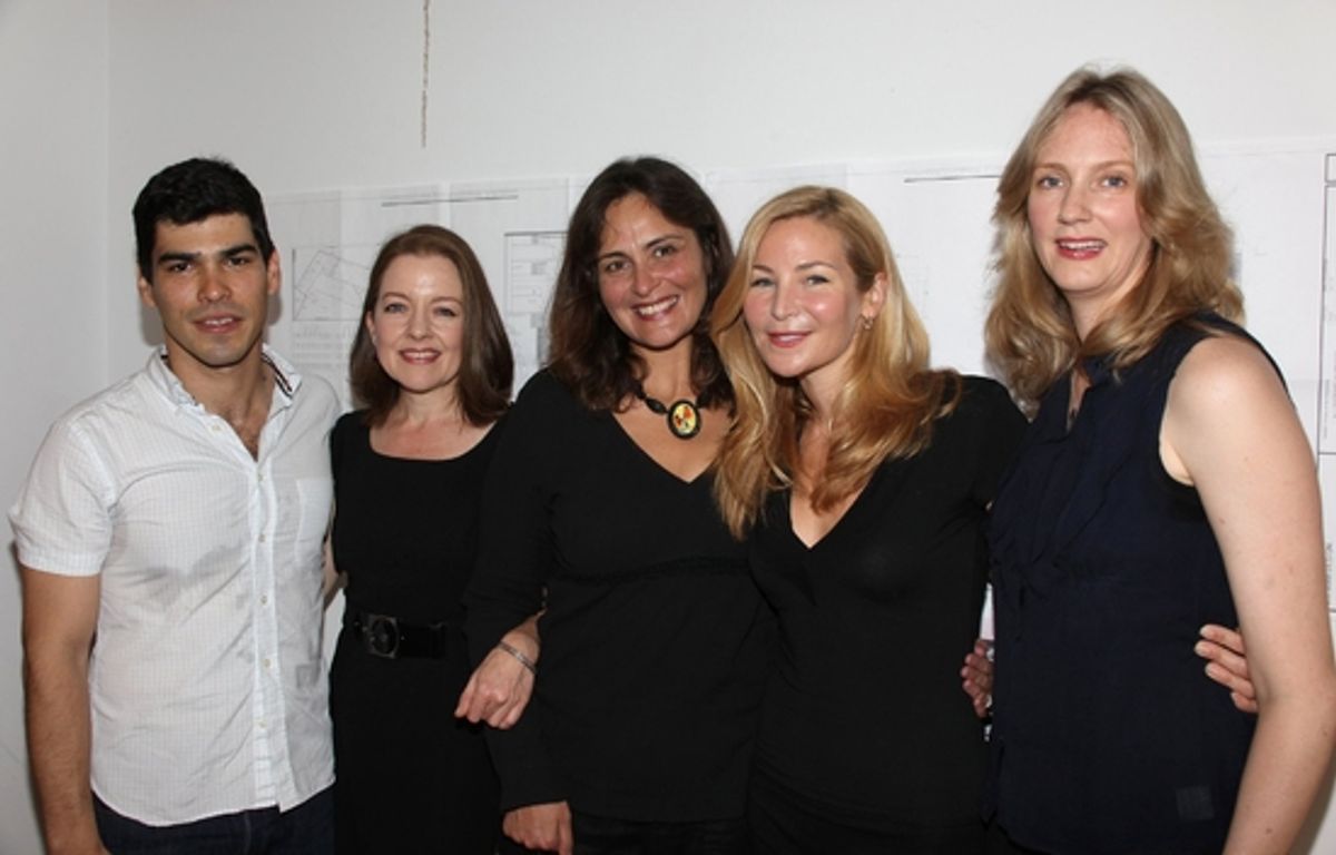 Raul Castillo, Isabel Keating, Cusi Cram (Playwright) , Jennifer Westfeldt and Christina Kirk at 