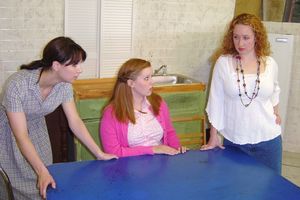 Kate Glasheen (Lenny) and Kelsey Celek (Babe) and Mindy Heithaus (Meg) Photo