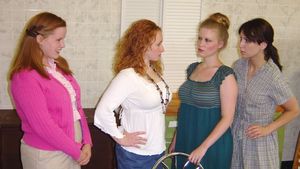 Kelsey Celek (Babe), Mindy Heithaus (Meg), Tess Talbot (Chick) and Kate Glasheen (Lenny) @ BroadwayWorld Kelsey Celek (Babe), Mindy Heithaus (Meg), Tess Talbot (Chick) and Kate Glasheen (Len Photo