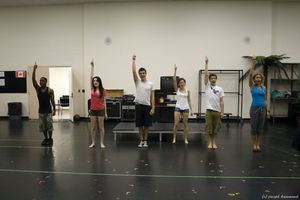  Justin Thompson (Chad Danforth), Kira-Jade (Sharpay Evans), Hani Zakaria (Troy Bolto Photo