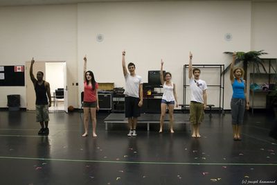  Justin Thompson (Chad Danforth), Kira-Jade (Sharpay Evans), Hani Zakaria (Troy Bolto Photo