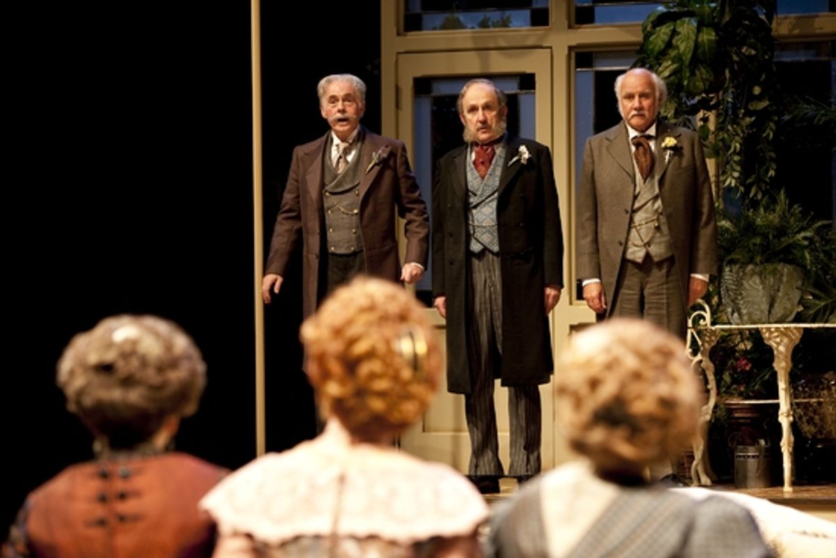 Dennis Creaghan, Raye Birk, and Peter Michael Goetz at 