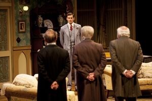 Jonas Goslow with Raye Birk, Dennis Creaghan, and Peter Michael Goetz @ BroadwayWorld Jonas Goslow with Raye Birk, Dennis Creaghan, and Peter Michael Goetz Photo