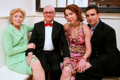Holland Taylor, Buck Henry, Lisa Ebersole, and Haskell King Photo