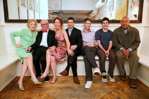 Holland Taylor, Buck Henry, Lisa Ebersole, Haskell King, director Andrew Grosso, Davi Photo