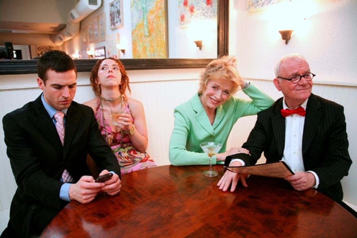 Haskell King, Lisa Ebersole, Holland Taylor, and Buck Henry at 