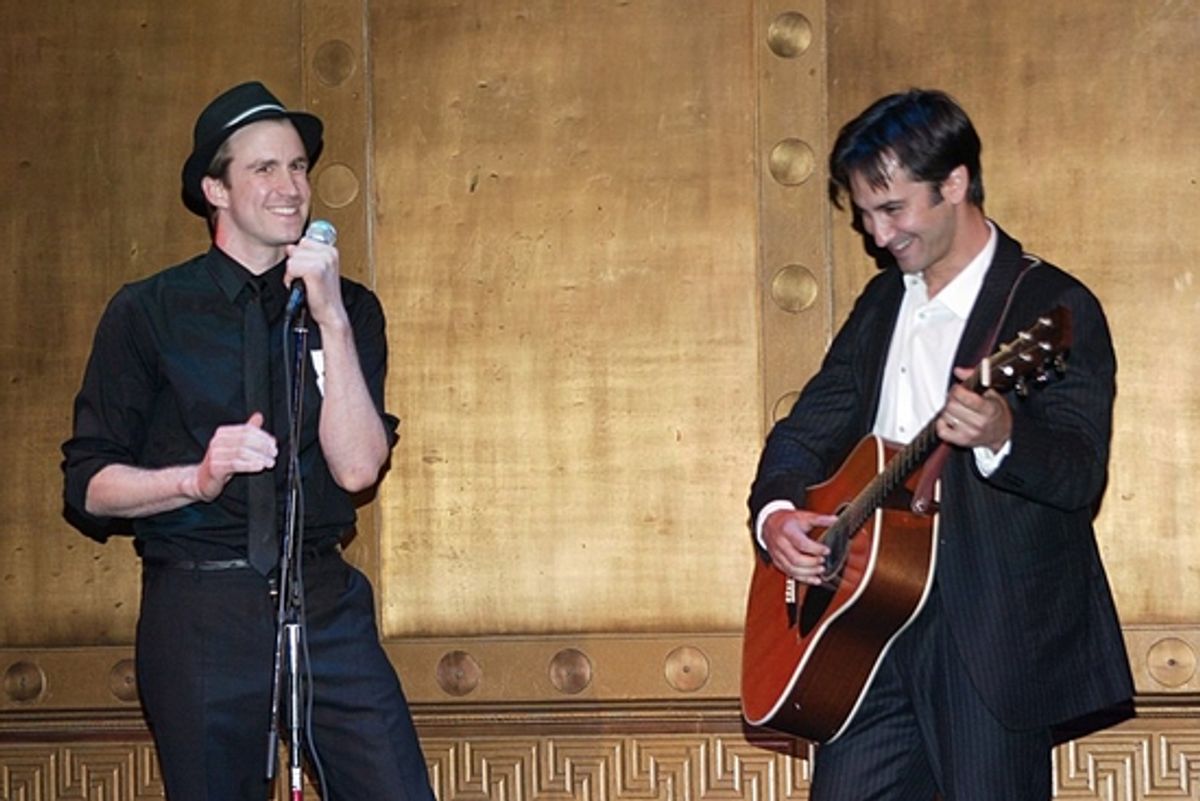 Gavin Creel and Robbie Roth at 