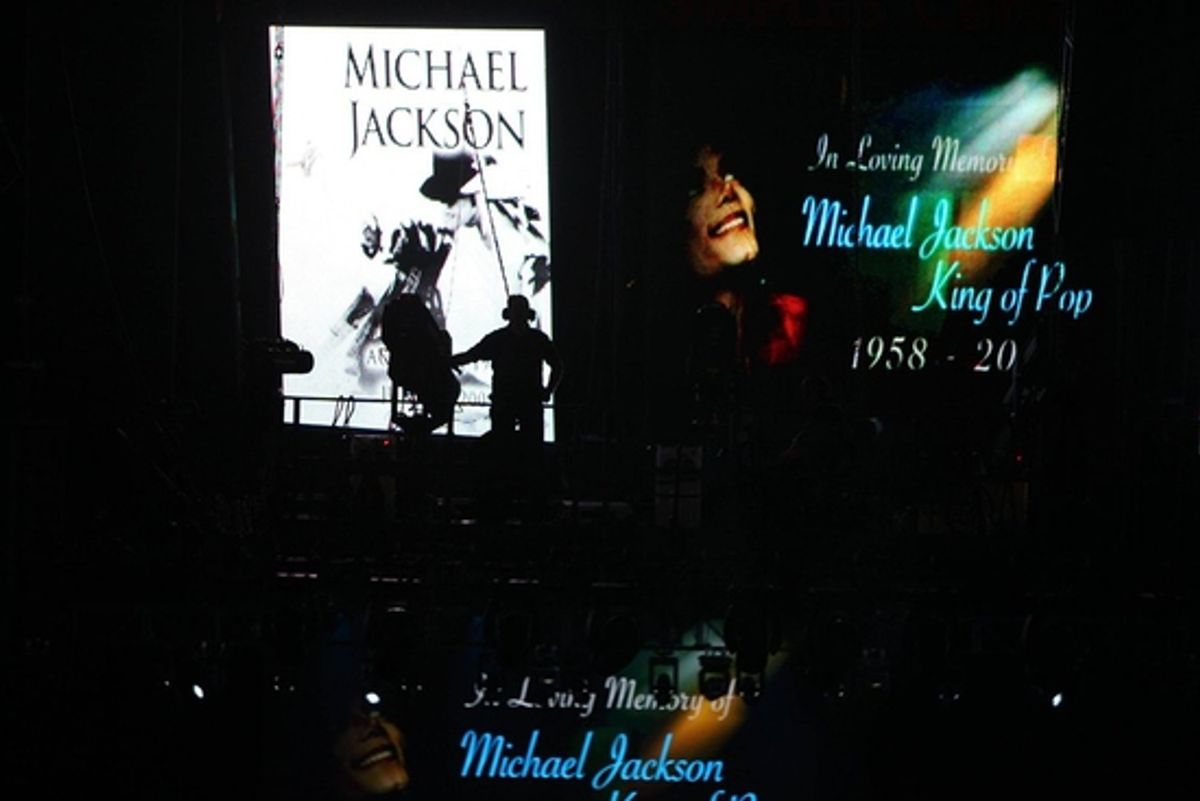 The Michael Jackson public memorial service held at Staples Center on July 7 at The Michael Jackson Public Memorial Service 