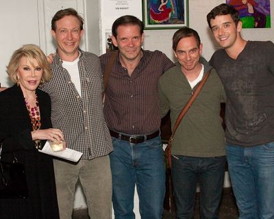 Joan Rivers, Matthew Schneck, Thomas Jay Ryan, Sam Breslin Wright, and Michael Urie Photo