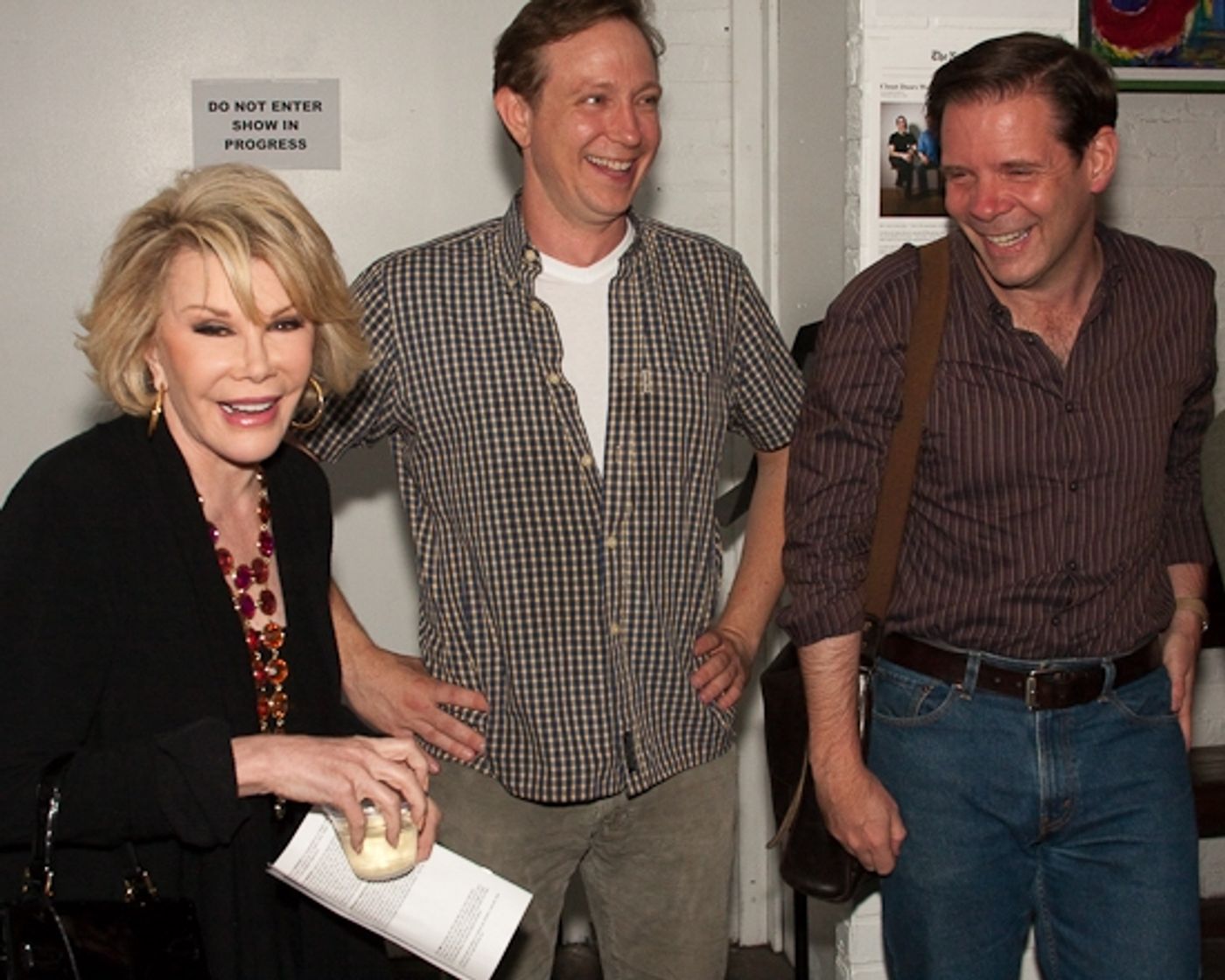 Photo Coverage: Joan Rivers and Tovah Feldshuh Visit 'THE TEMPERAMENTALS'  Image