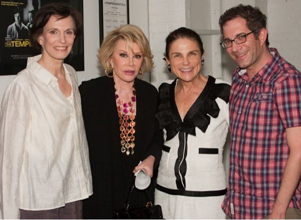 Tandy Cronyn, Joan Rivers, Tovah Feldshuh, and director Jonathan Silverstein Photo