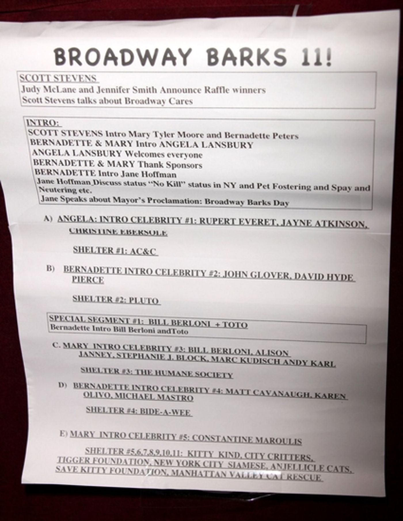 Photo Coverage: 'BROADWAY BARKS 11' In Shubert Alley  Image