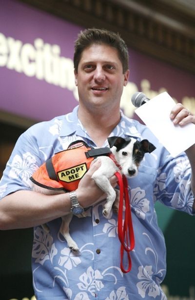 Christopher Sieber and a new friend! Photo