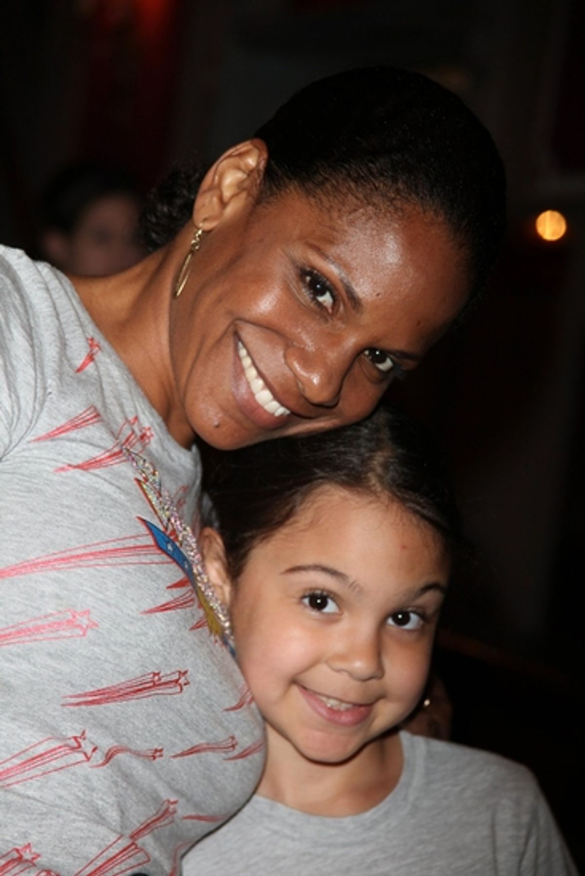 Audra McDonald and daughter Zoe Madeline Donovan at 