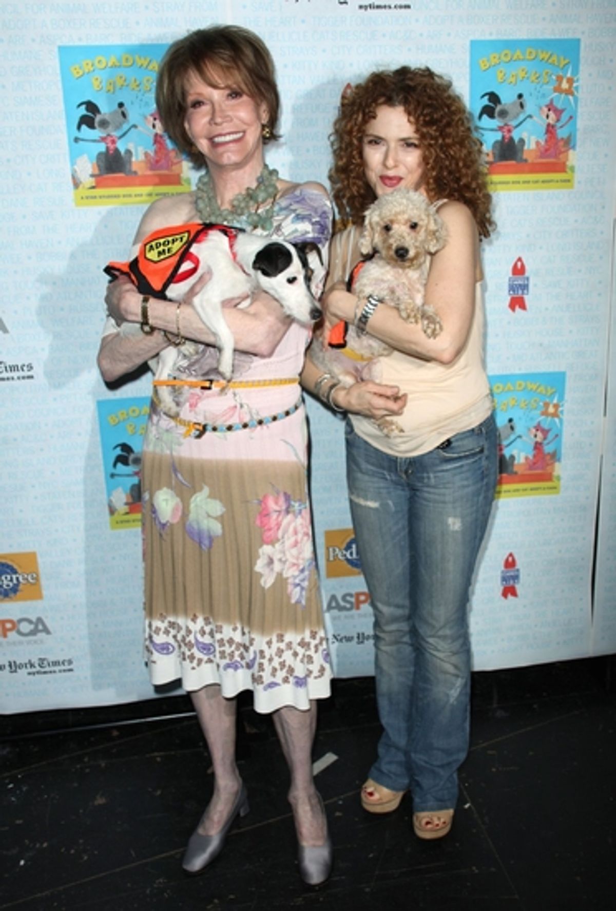 Mary Tyler Moore and Bernadette Peters at 