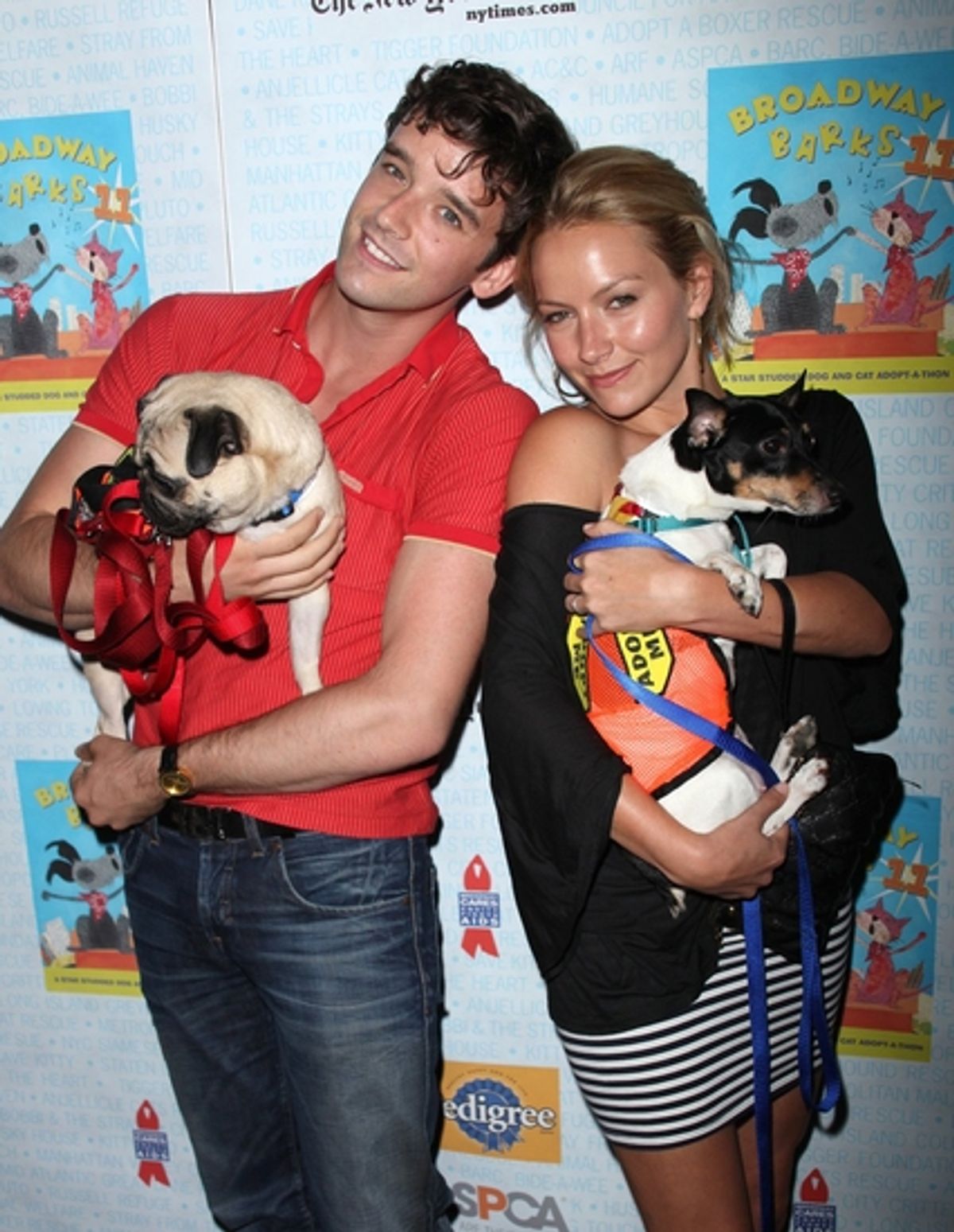 Michael Urie and Becki Newton at 