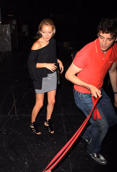 Becki Newton and Michael Urie Photo