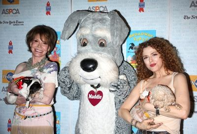 Mary Tyler Moore, a Barks buddy and Bernadette Peters Photo