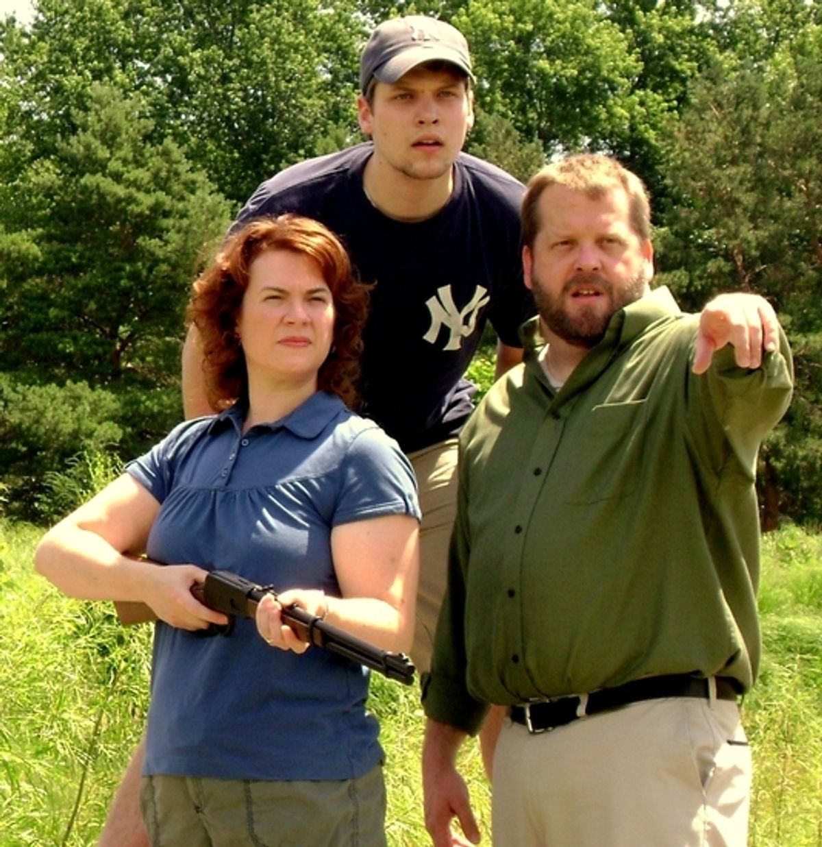 Amy Lane, Sean Carlson, and Scott Working at 