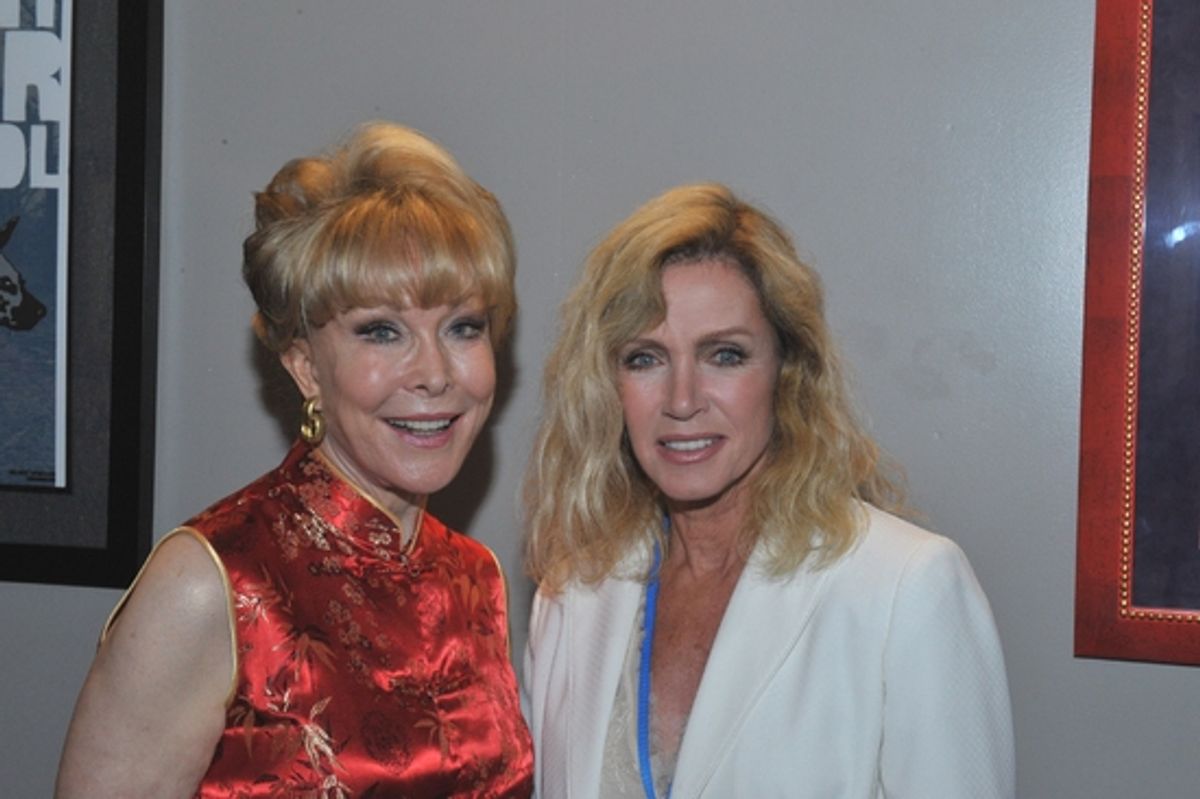 Barbara Eden and Donna Mills at 