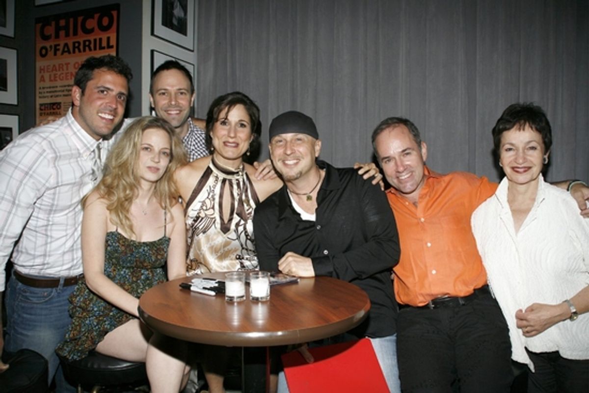 Scott Alan, Amanda Yesnowitz, Scott Loessel, Stephanie J. Block, Steve Marzullo, Stephen Flaherty and Lynn Ahrens at 