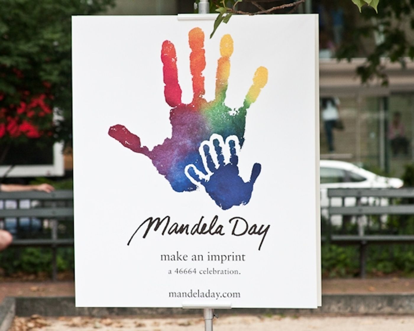 Photo Coverage: SHREK Star Brian d'Arcy James Visits 'MANDELA DAY' In Washington Square Park  Image