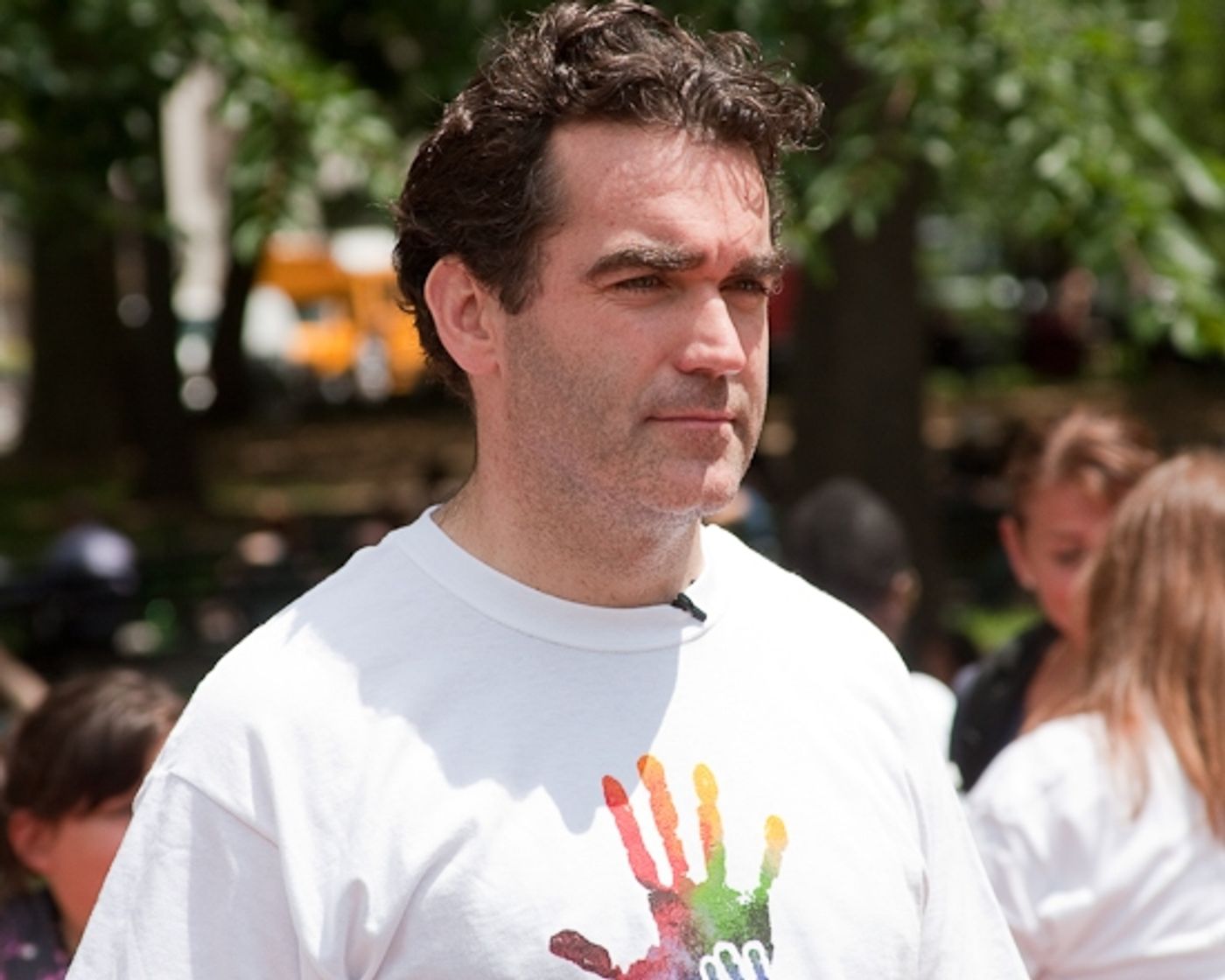 Photo Coverage: SHREK Star Brian d'Arcy James Visits 'MANDELA DAY' In Washington Square Park  Image