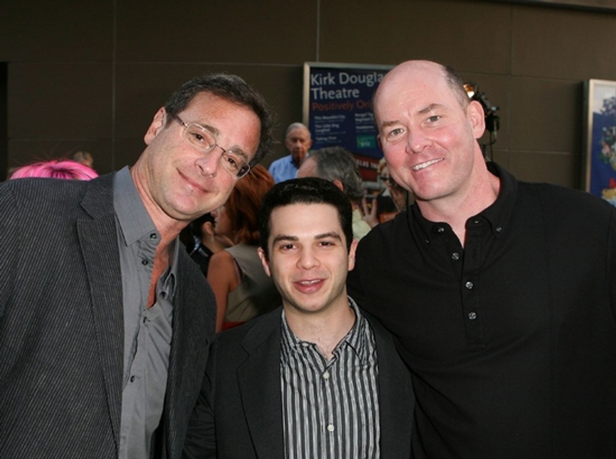 Bob Saget, Samm Levine and David Koechner

 at 