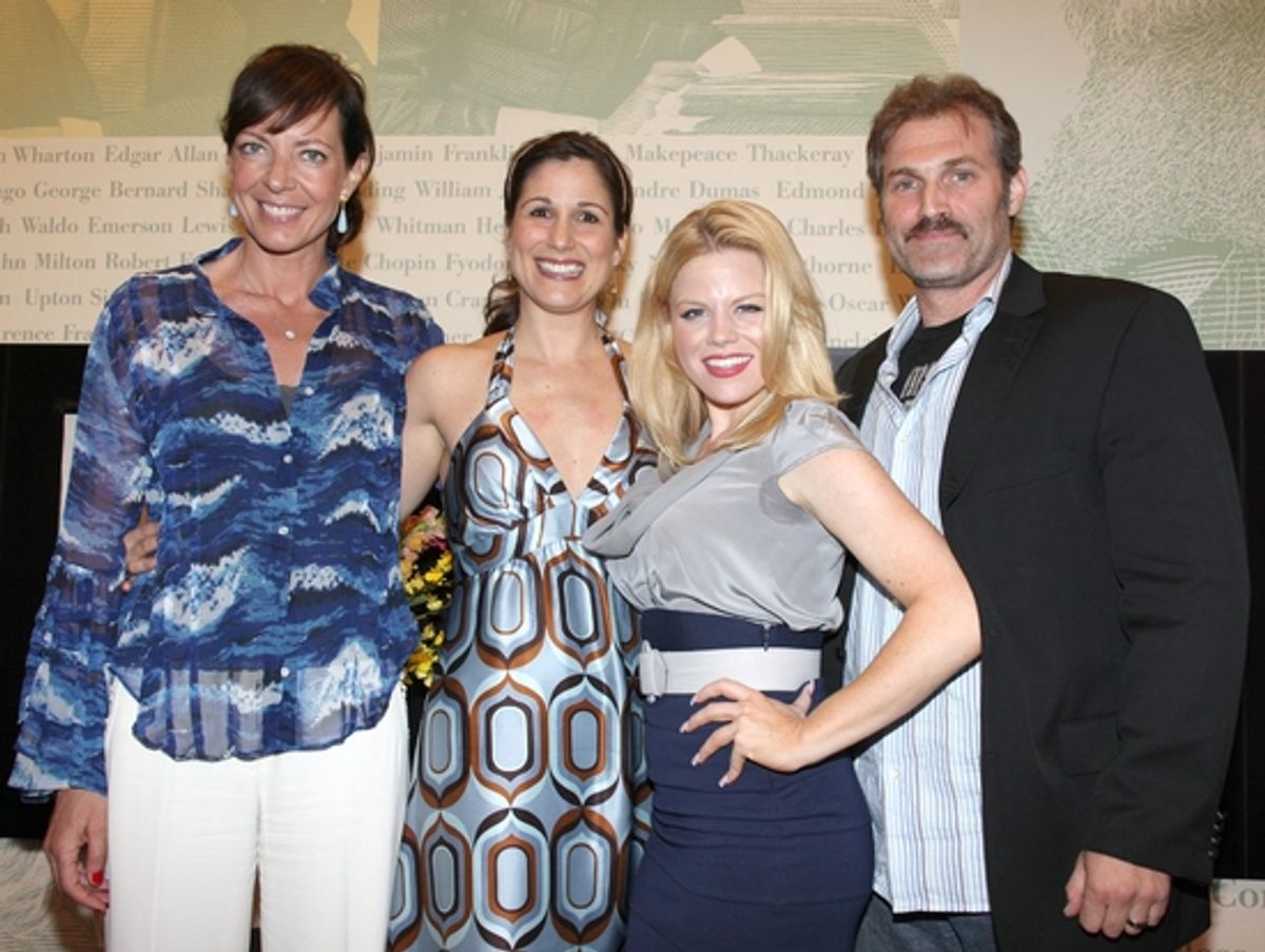 Allison Janney, Stephanie J. Block, Megan Hilty and Marc Kudisch at 