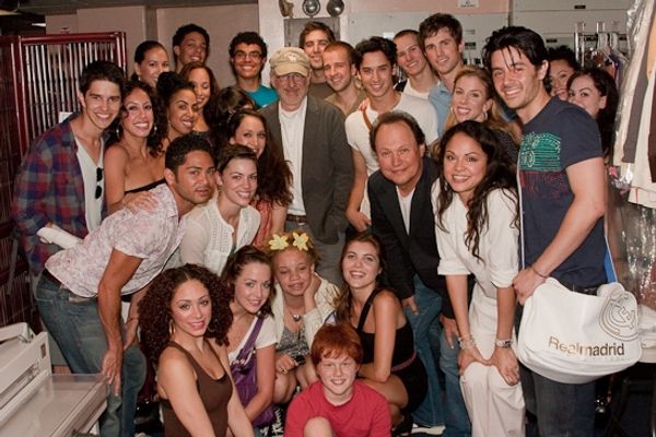 Josefina Scaglione, Cody Green, Steven Spielberg, Billy Crystal, Karen Olivo, Matt Ca Photo