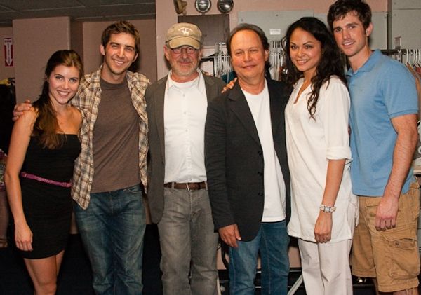 Josefina Scaglione, Cody Green, Steven Spielberg, Billy Crystal, Karen Olivo and Matt Photo