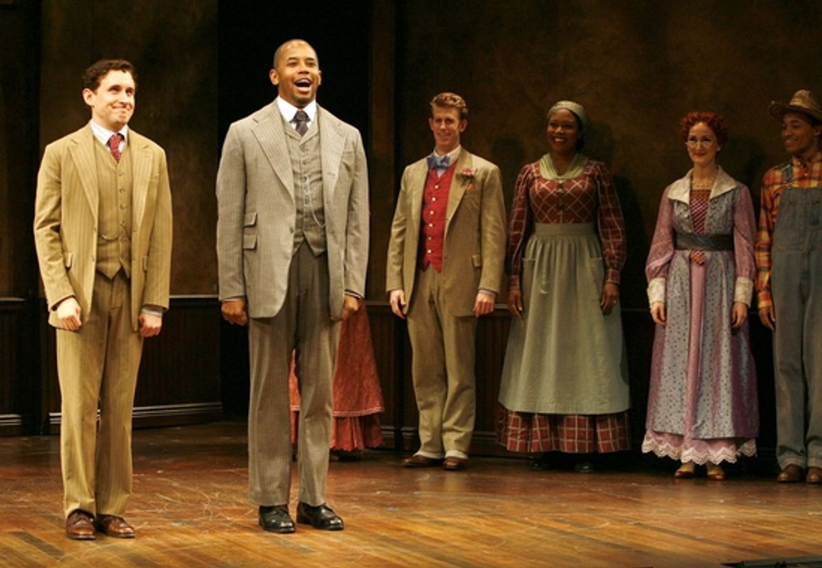 Michael Therriault and Michael Boatman and the cast at 