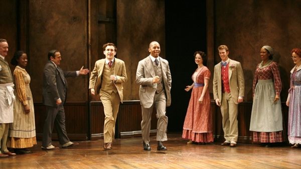 Michael Therriault and Michael Boatman and the full company Photo