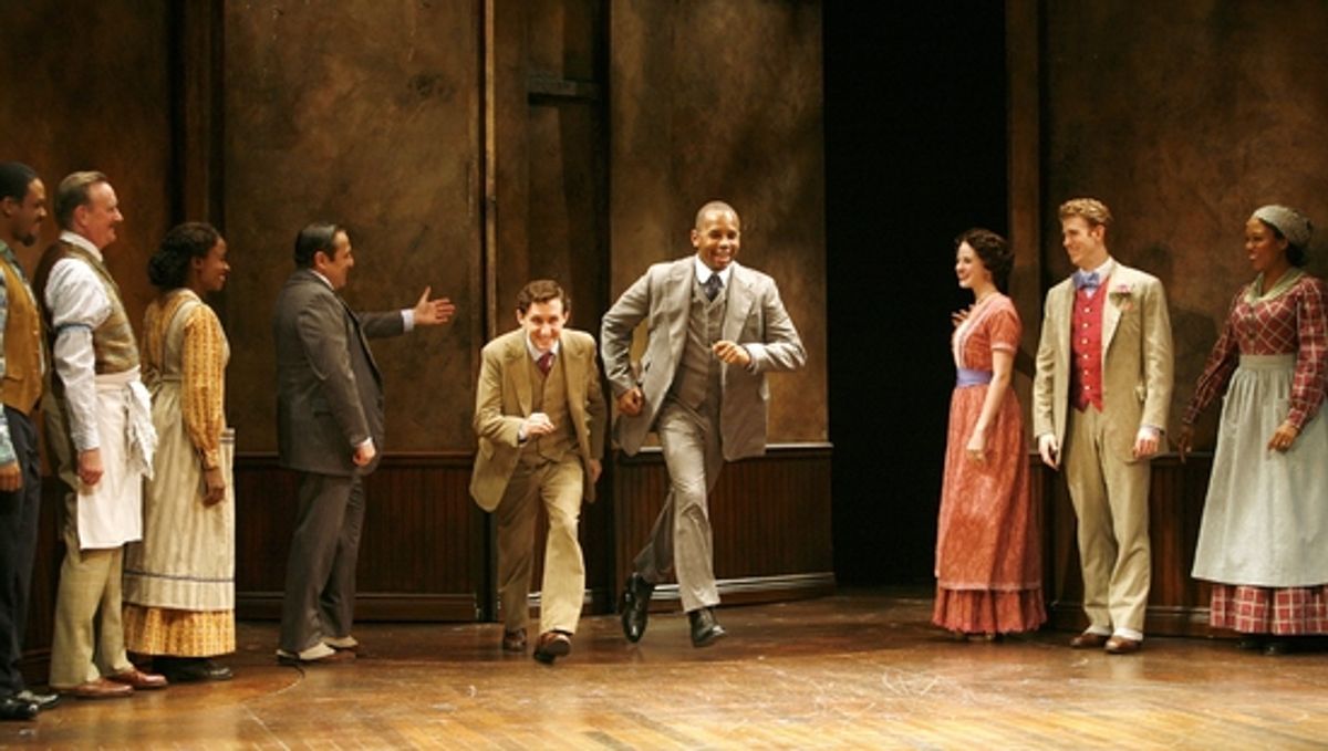 Michael Therriault and Michael Boatman and the cast at 