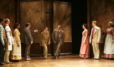 Michael Therriault and Michael Boatman and the cast Photo